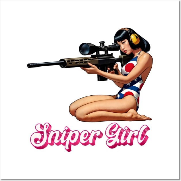 Sniper Girl Wall Art by Rawlifegraphic